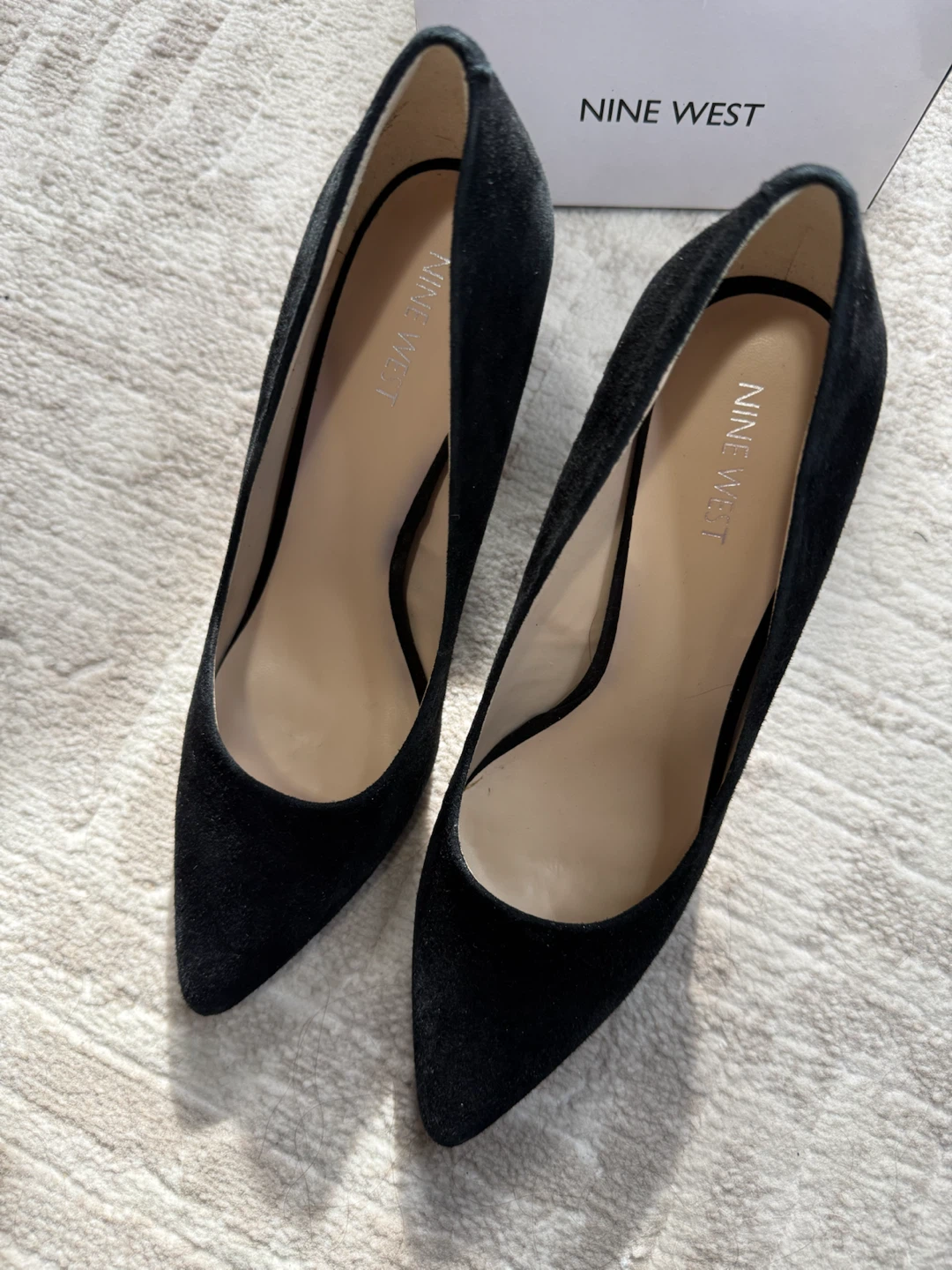 BNIB Black suede heels 👠 Nine West, size 9 - photo 2