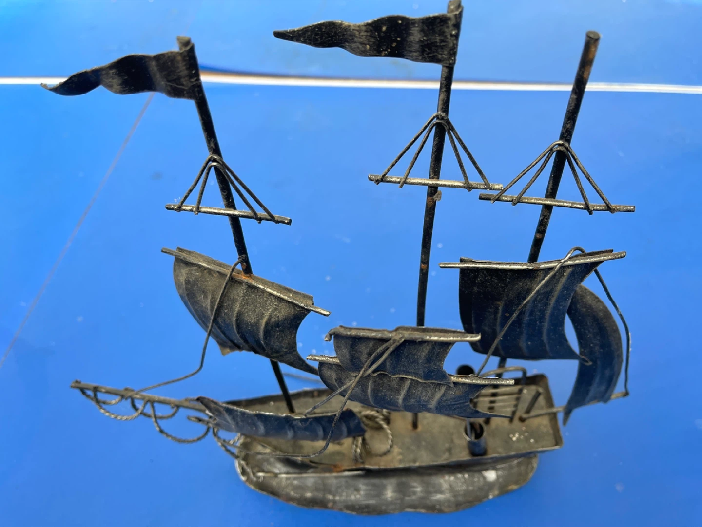 Metal Decorative Sailing Ship Model 🏈 - photo 2