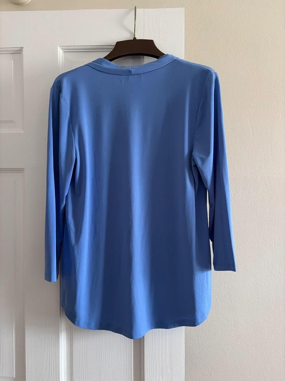 Charter Club Blue V-Neck Long Sleeve Top - photo 2