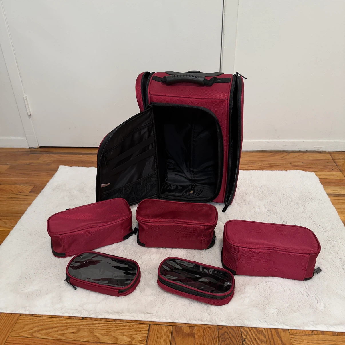 Byootique Red Makeup Train Case