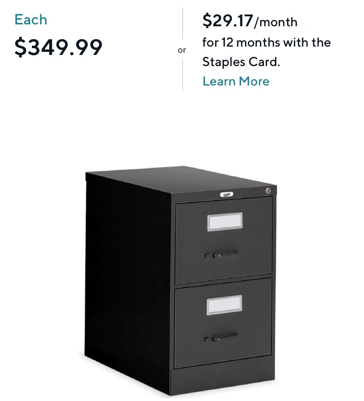 2-Drawer Filing Cabinet - photo 4