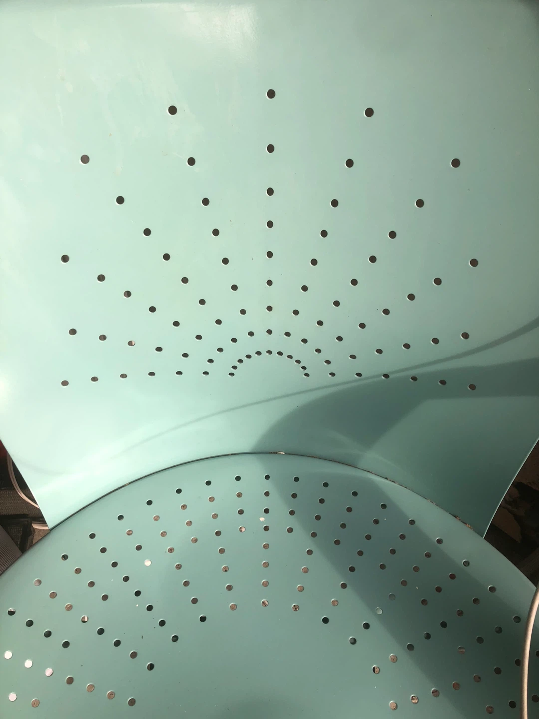 Light blue metal office chair - photo 2