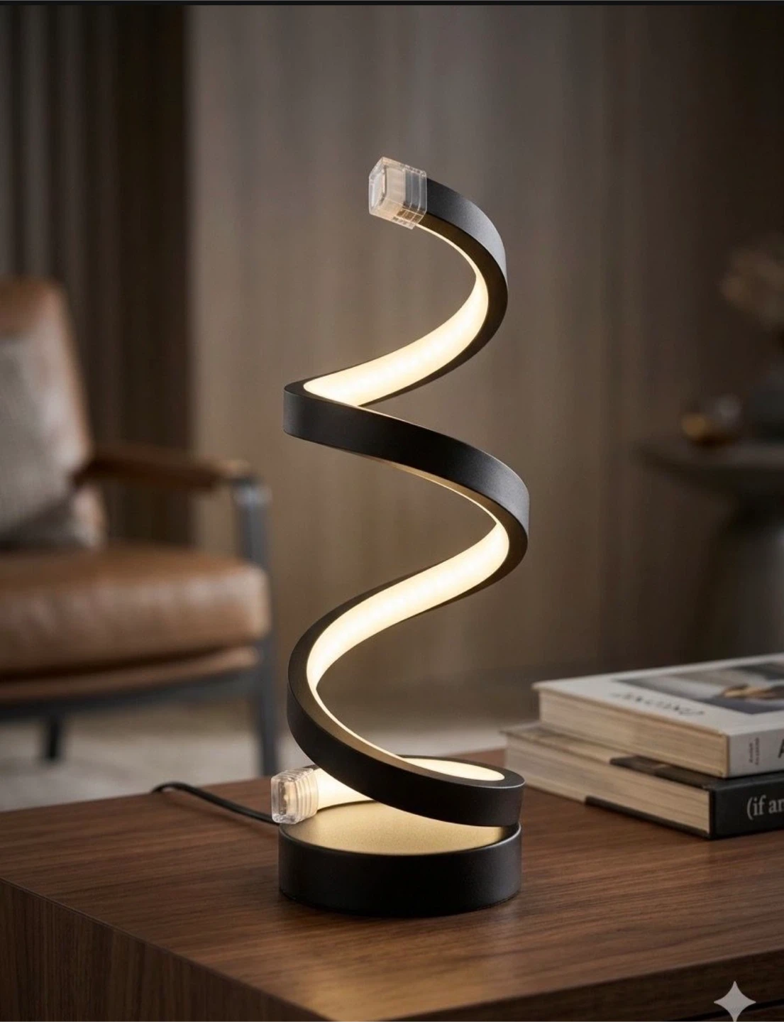Modern LED Spiral Table Lamp - photo 5