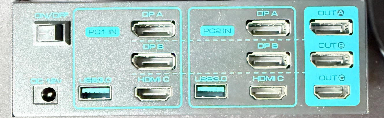 VPFCT VP-SW232 3-Monitor KVM Switch