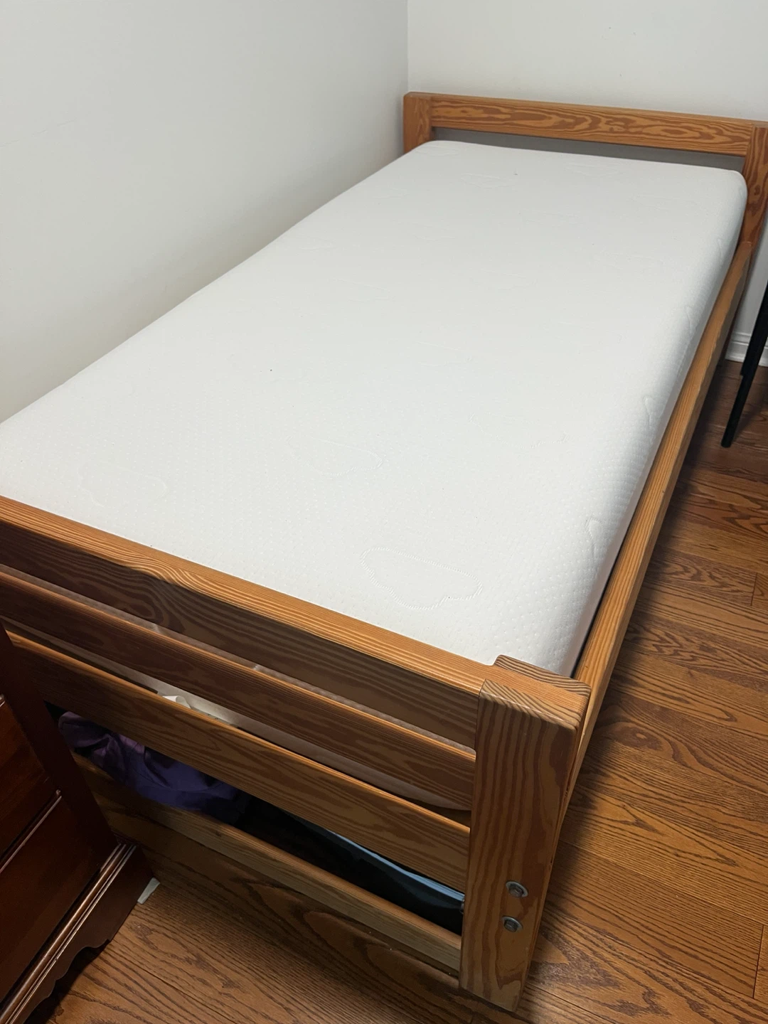 Crate Designs solid wood twin bed