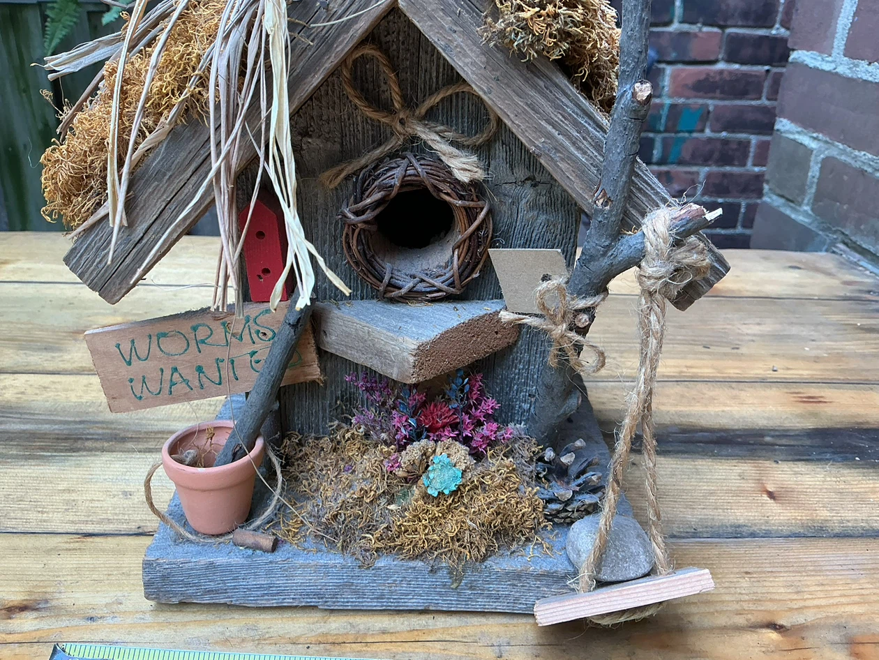 Cute Rustic Small Decorative Wooden Birdhouse ! - photo 3