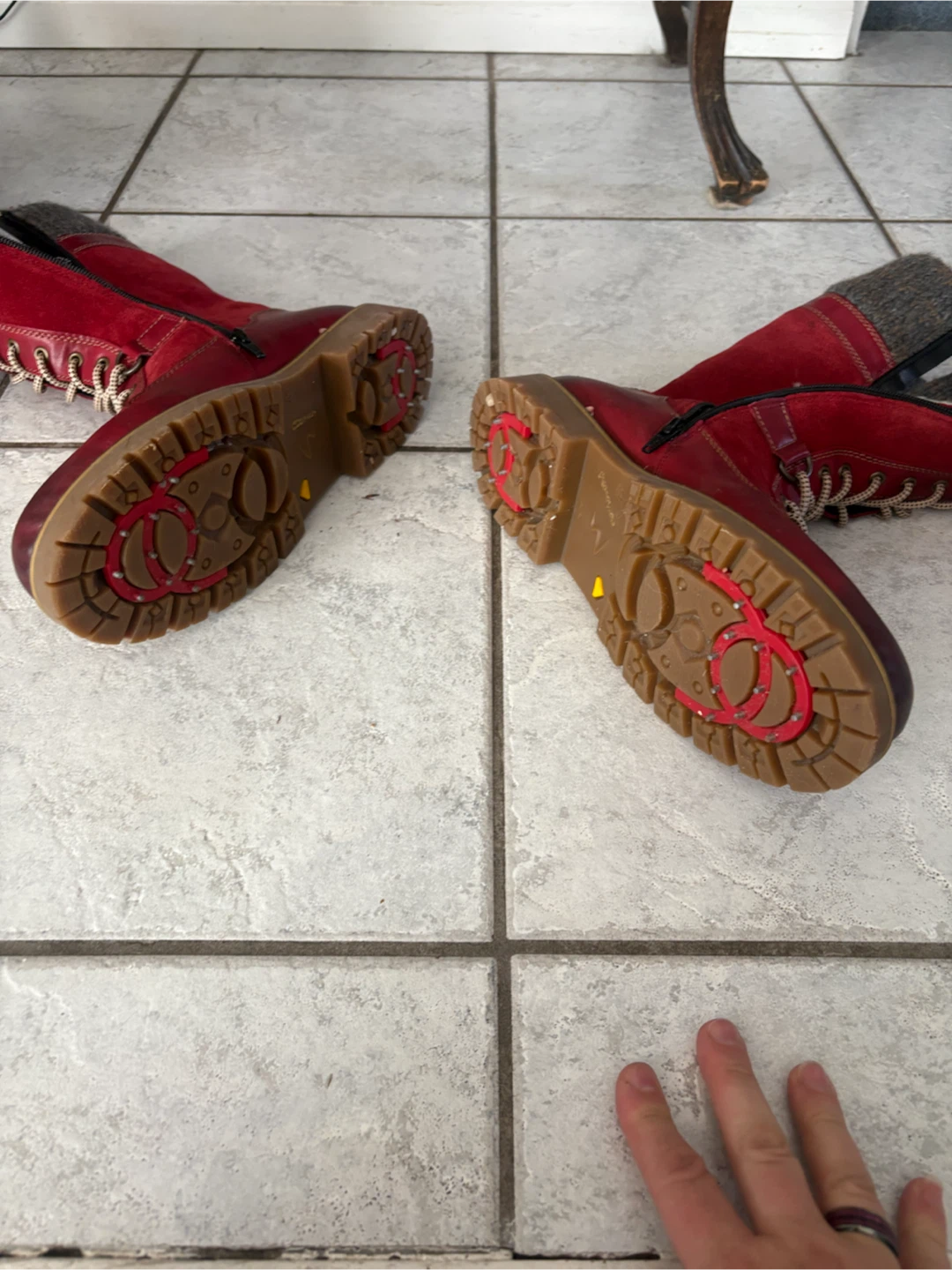 Remonte by Rieker Red Winter Boots - Size 9.5 - photo 2