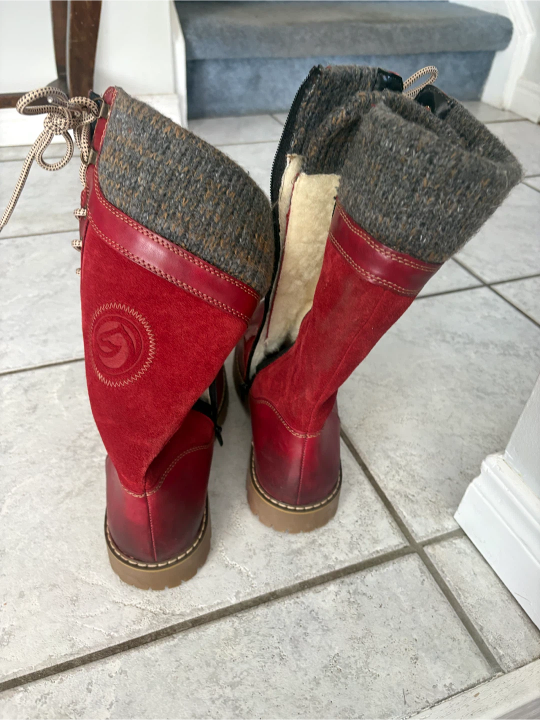 Remonte by Rieker Red Winter Boots - Size 9.5 - photo 3