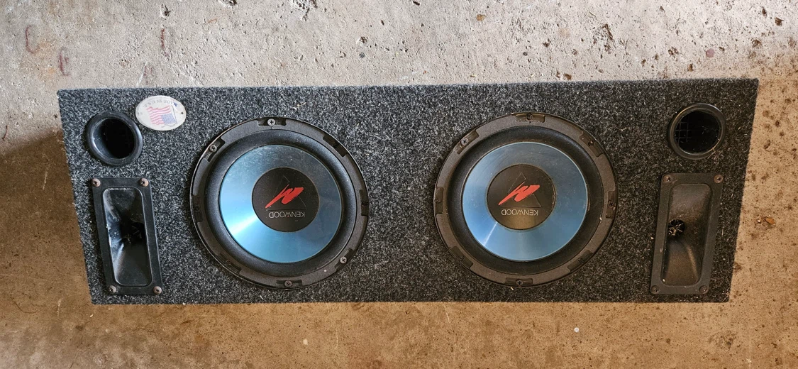 🏈 Boom box for Car: Kenwood Dual Subwoofer Enclosure