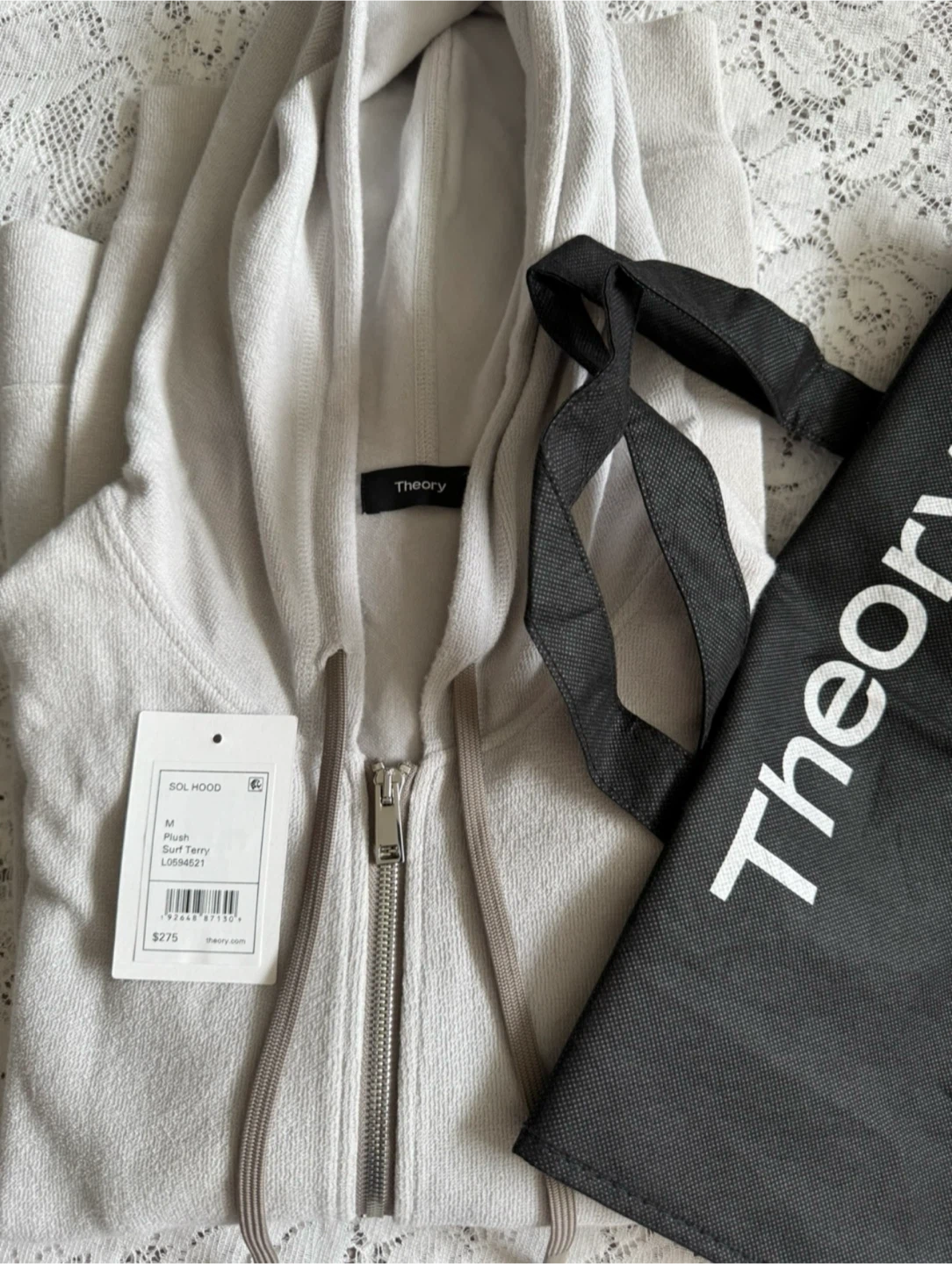 THEORY CASUAL CHIC HOODIE CARDIGAN (Medium)