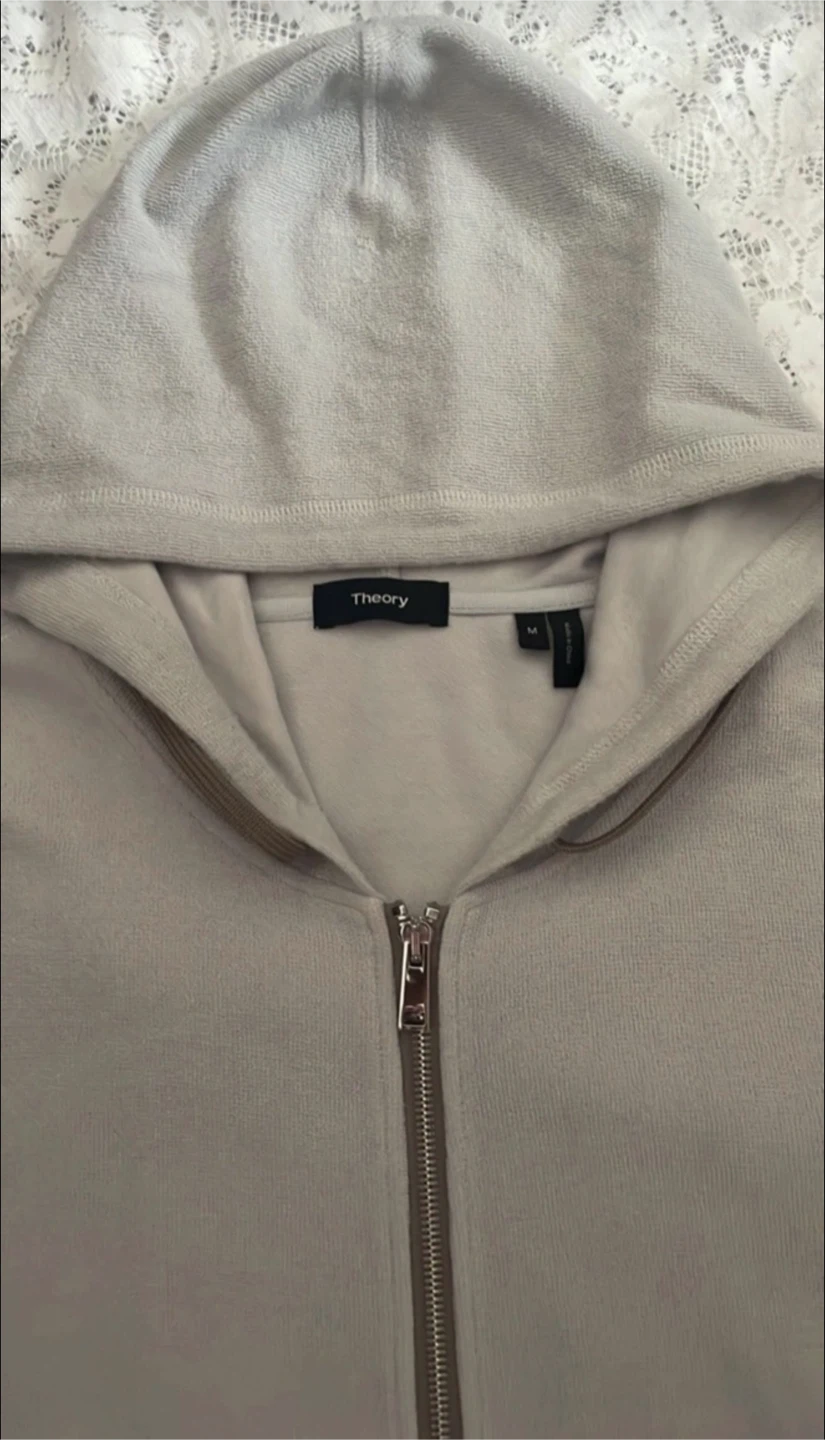 THEORY CASUAL CHIC HOODIE CARDIGAN (Medium) - photo 3