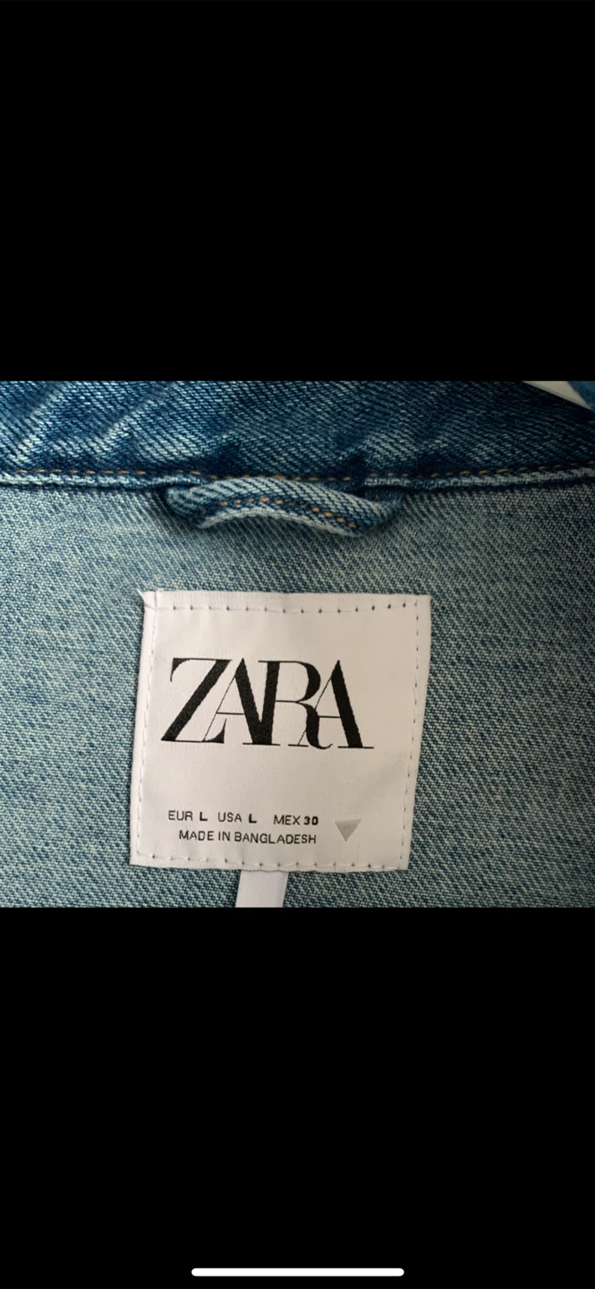 Like NEW! ZARA Blue Denim Cropped Jacket - photo 4