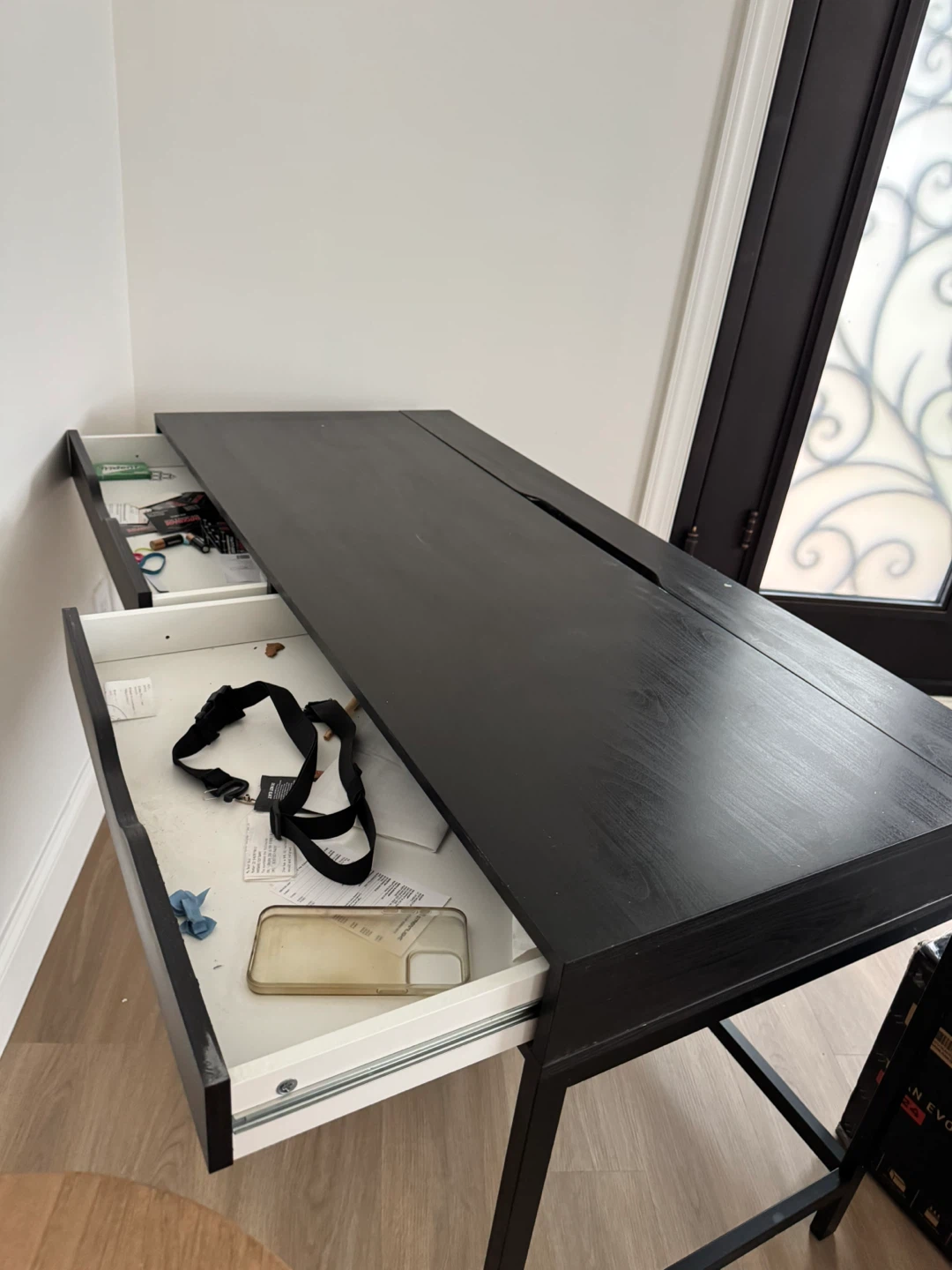 Ikea Alex Black Office Desk - photo 2