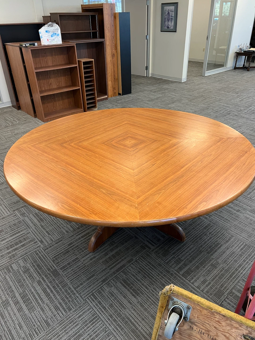 Large Round Wooden Table