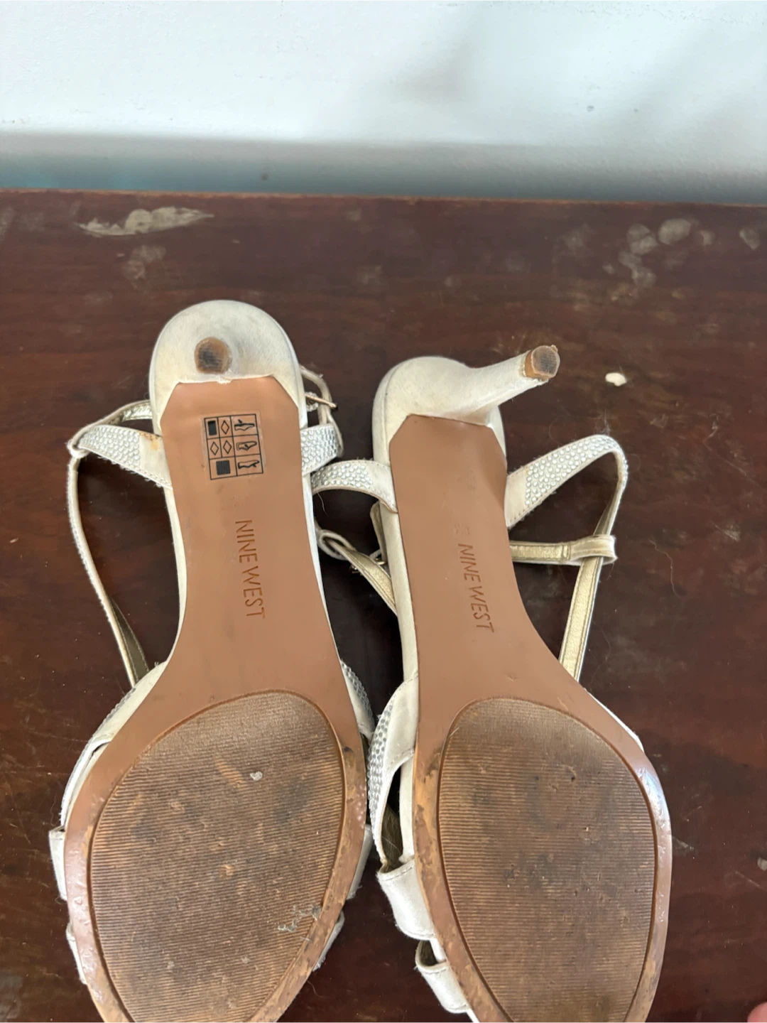 Nine West White Heels - Size 8 - photo 2