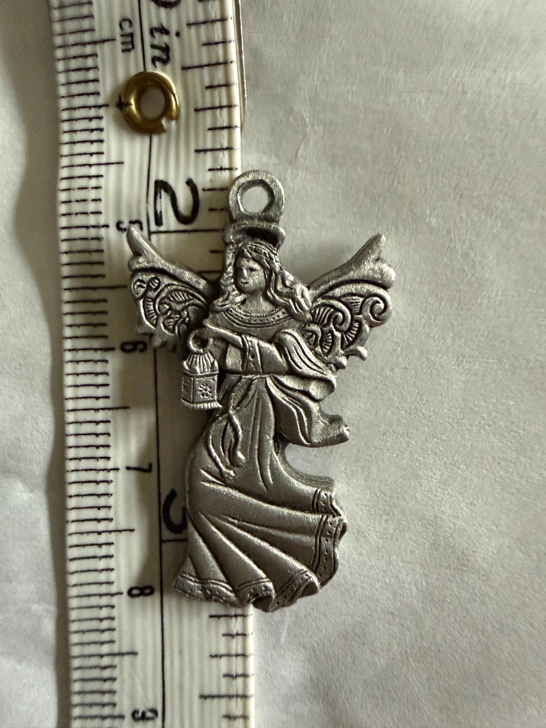Regal Greetings & Gifts Pewter Angel Zipper Pull 🏈 - photo 3