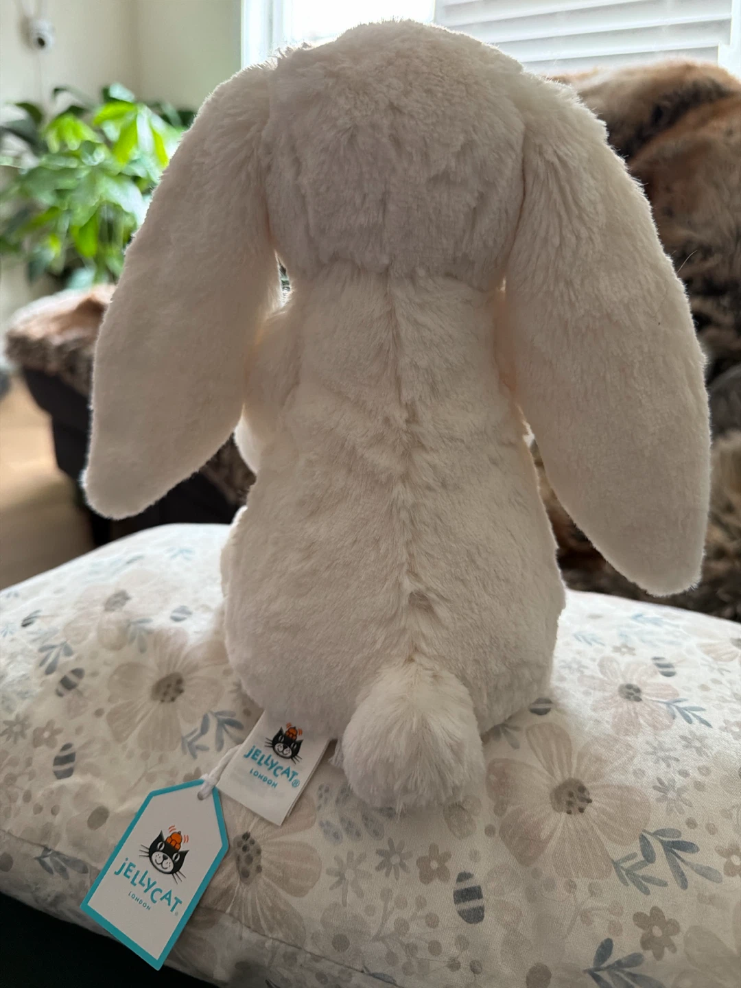 🏈 Jellycat Bashful Cream Bunny with Plant - photo 2