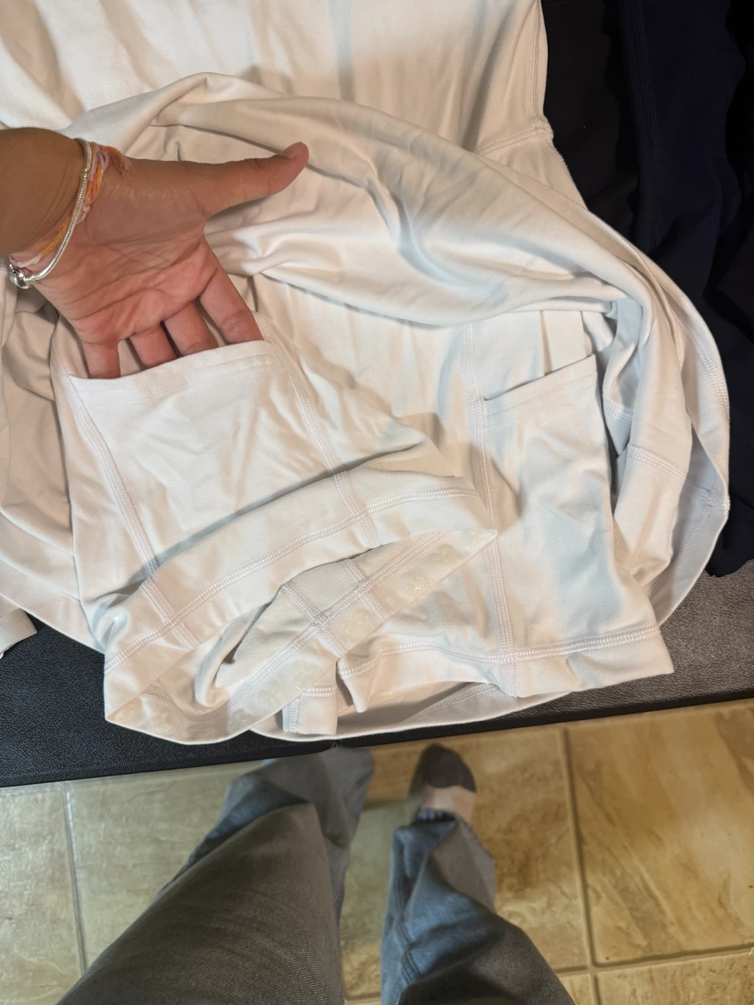 white tennis shirt and dress - photo 4