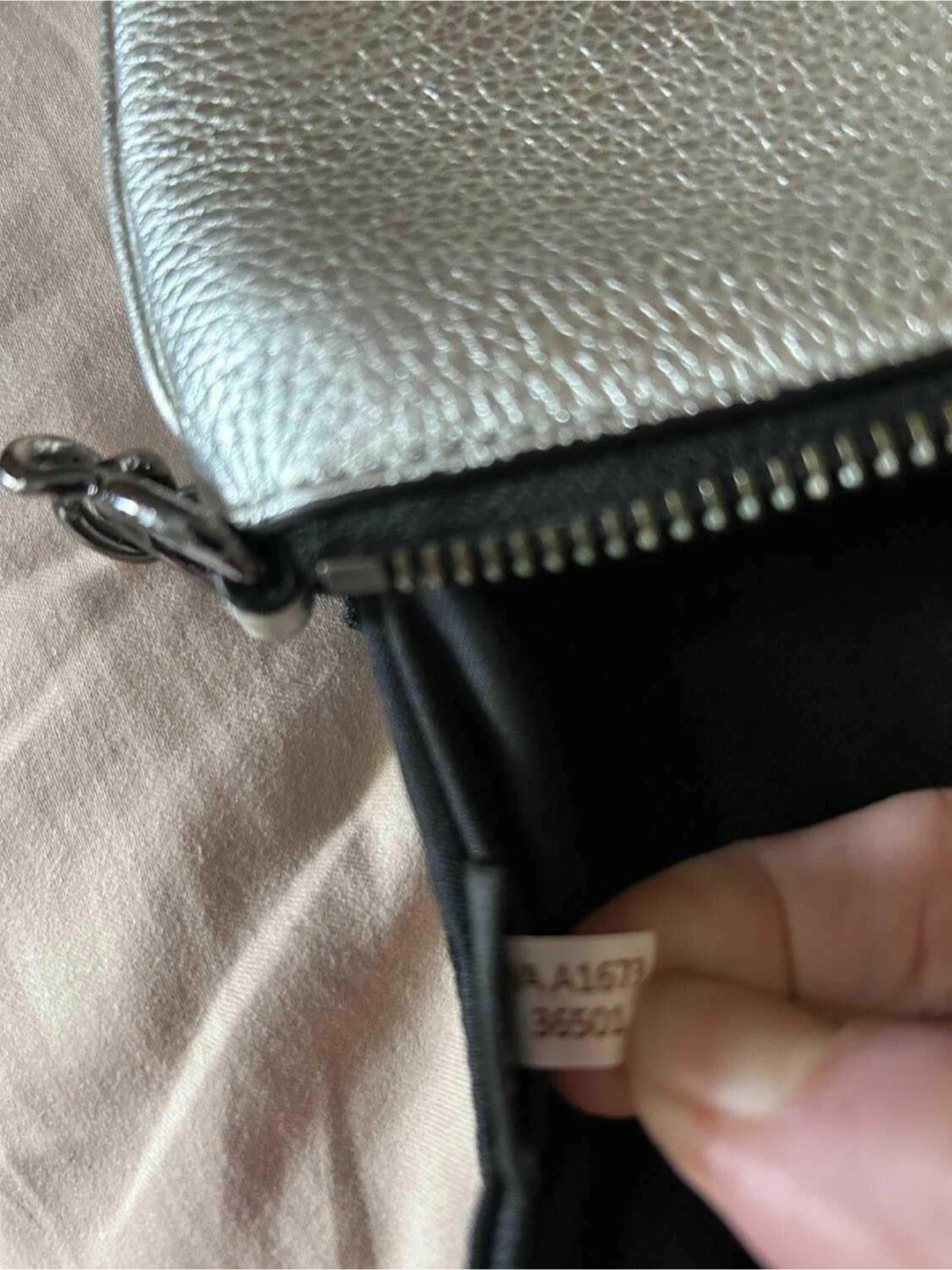 NEW Coach Silver leather Crossbody Bag - photo 2