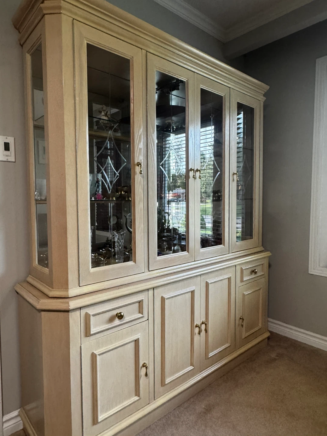 Large China Cabinet / Display Hutch - photo 2