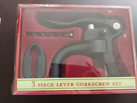 3 Piece Lever Corkscrew Set 🏈