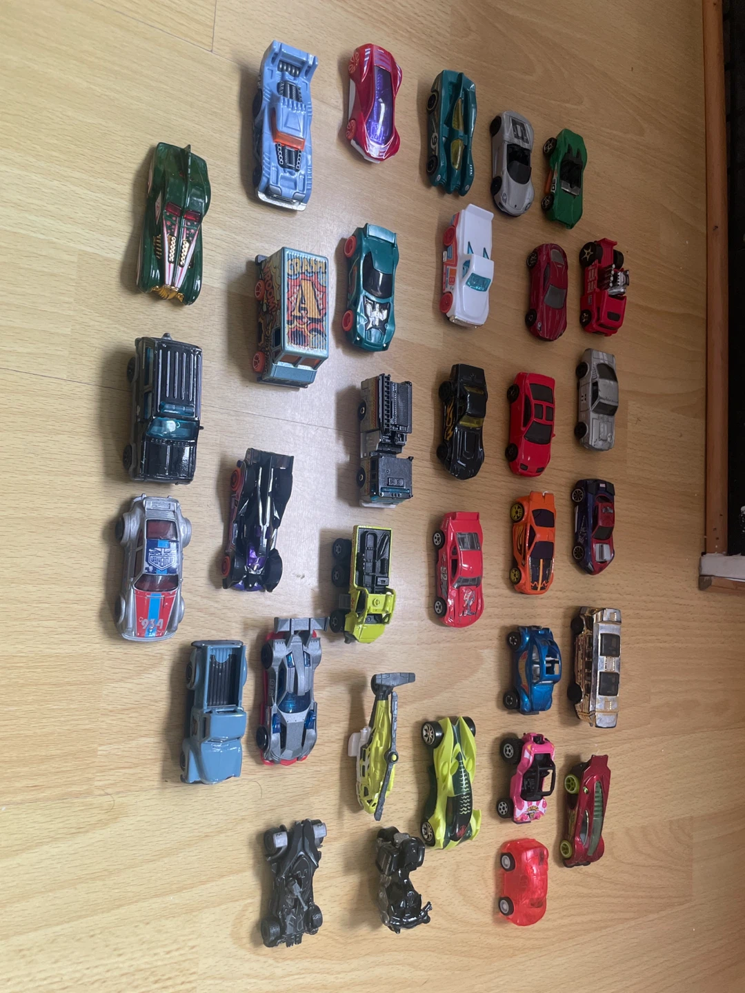 Collection of Hot Wheels Toy Cars