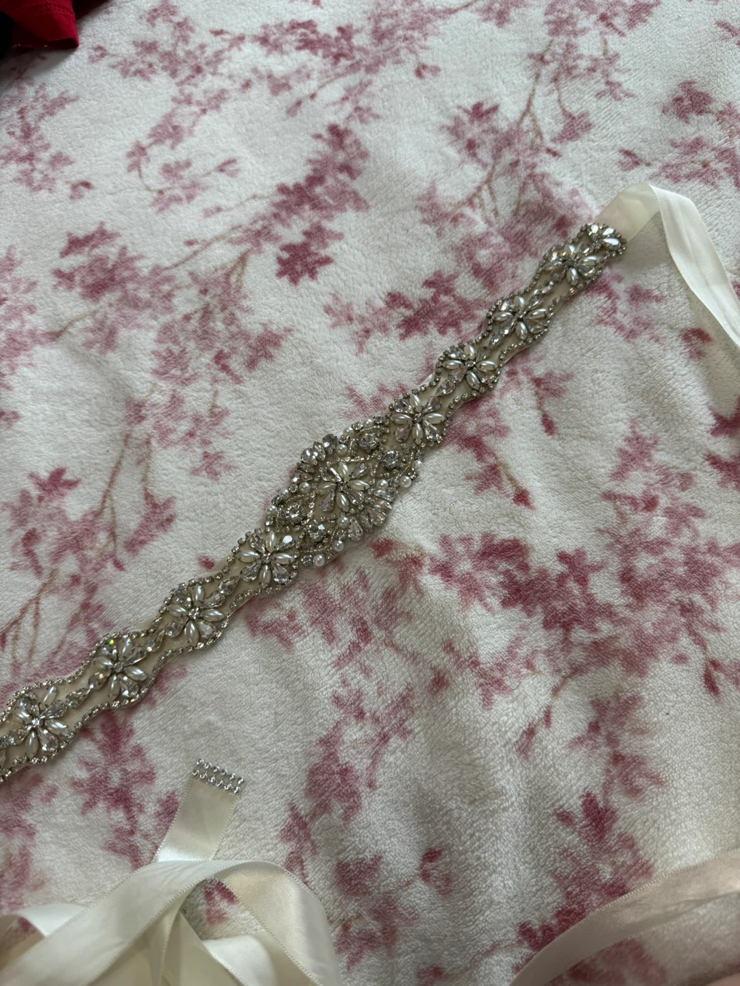 Embellished Ribbon Bridal Sash 🏈