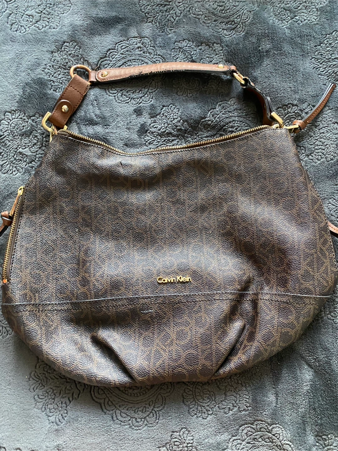 Calvin Klein Monogram Hobo Bag