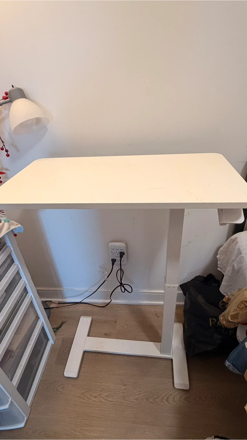 Ikea White Adjustable Standing Desk