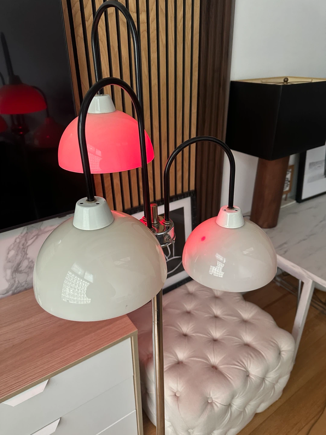 VINTAGE MCM CHROME FLOOR LAMP MID CENTURY MODERN - photo 2