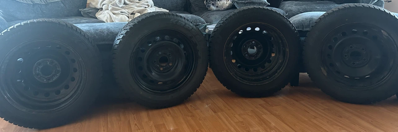 Set of 4 Kapsen Winter Tires with Steel Rims