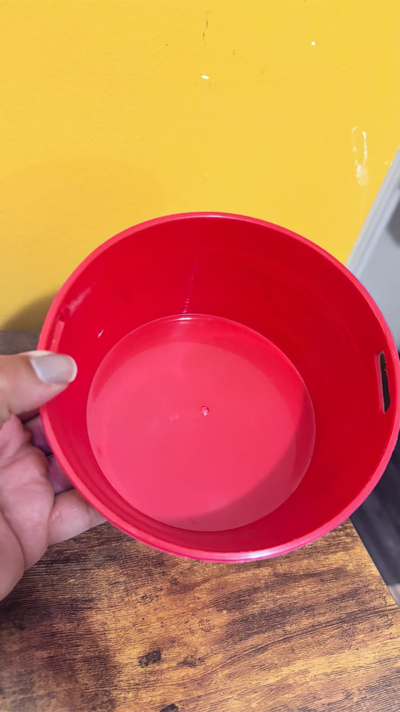🏈 Christmas Santa Themed Red Plastic Bowl - photo 2