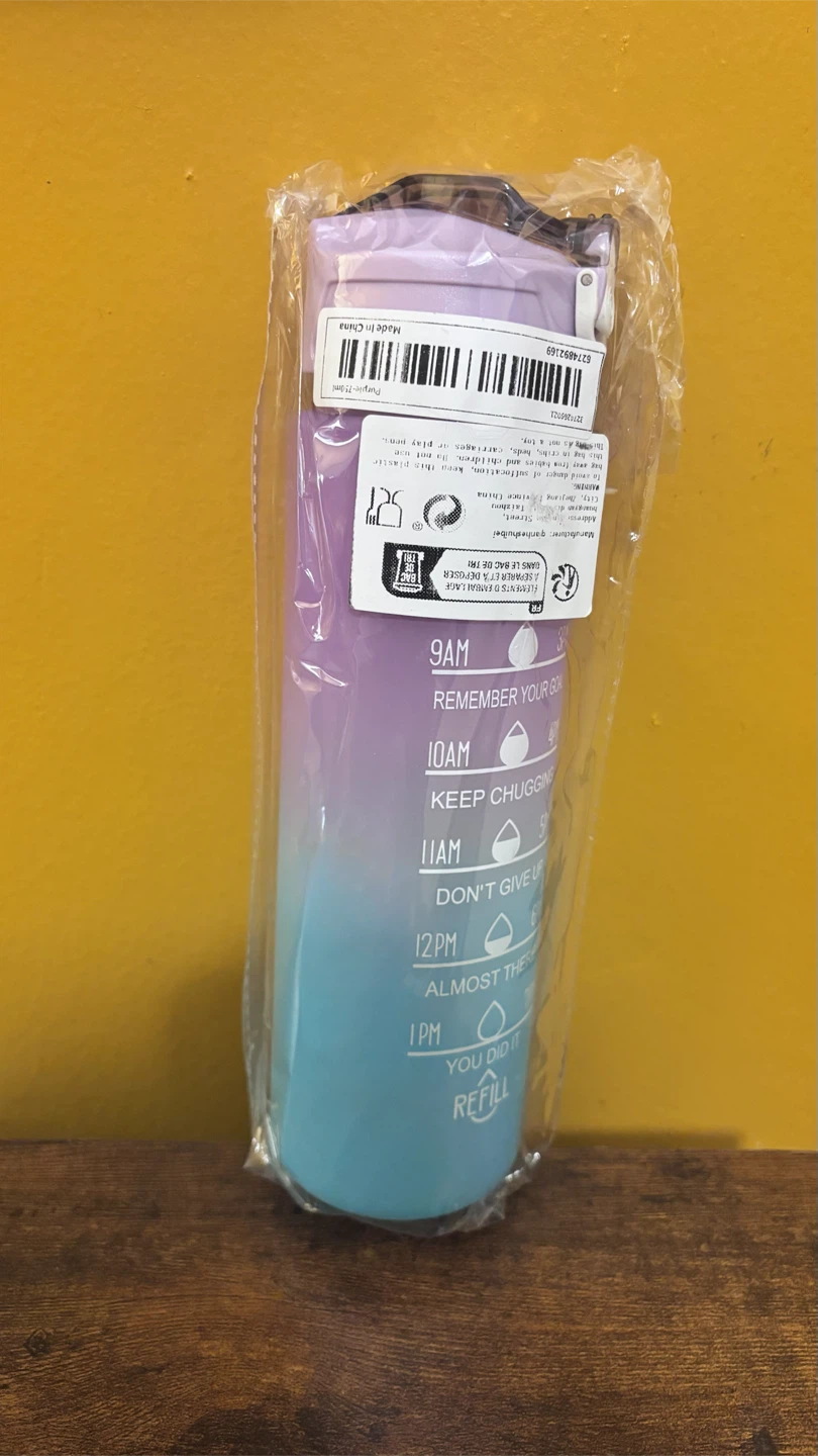 🏈 Motivational Time Marker Water Bottle - photo 2