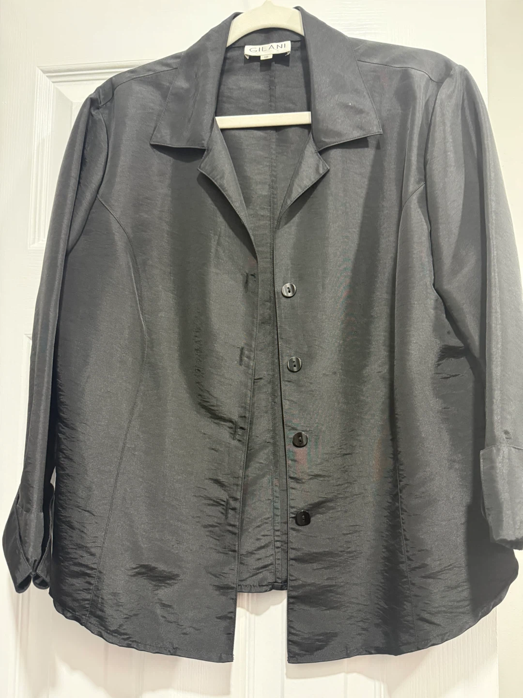 Gilani Black Button-Down Shirt