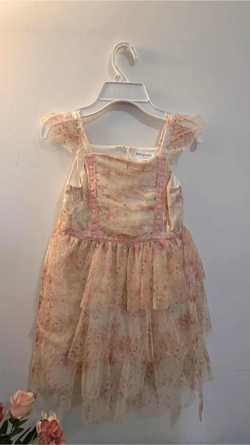 Little Angels Floral Tulle Dress