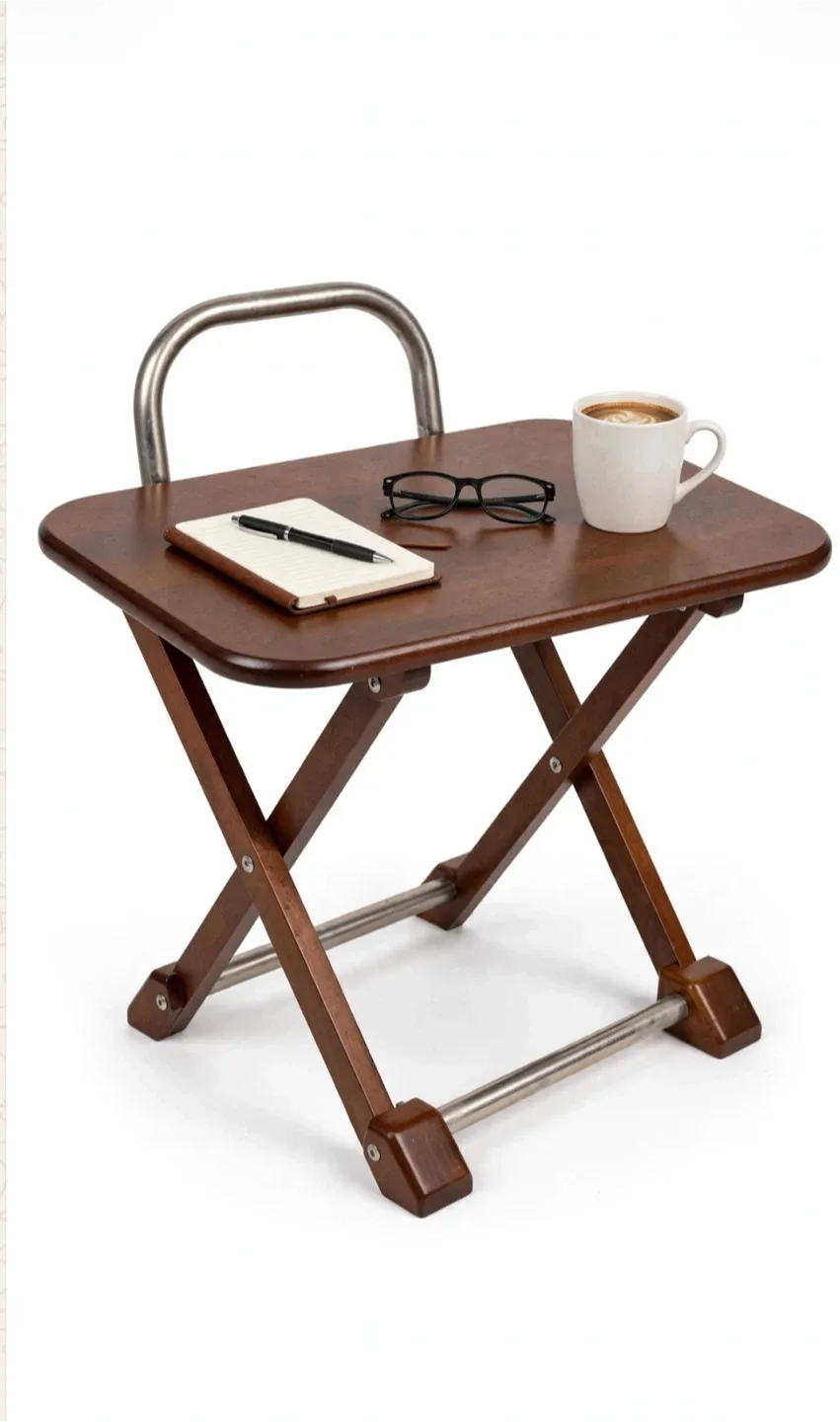 Wooden Folding TV Tray Table - photo 3