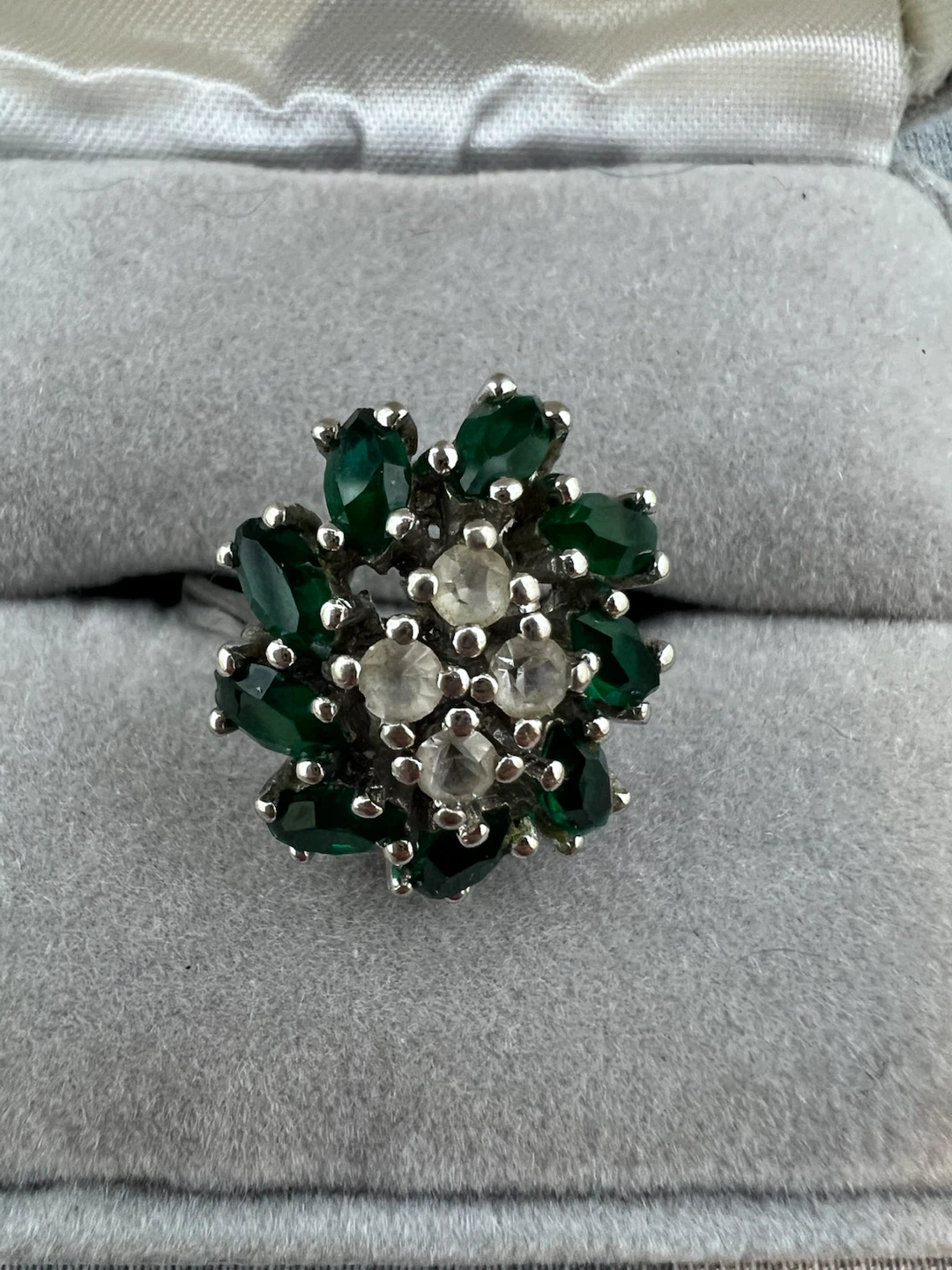 Vintage 925 Sterling Silver Cocktail Ring