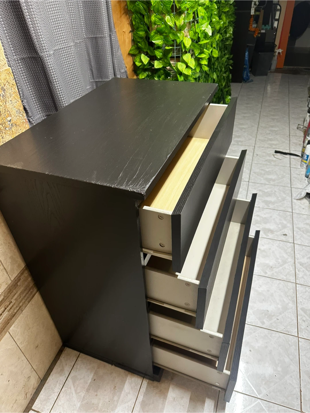 Black 4-Drawer Dresser - photo 2