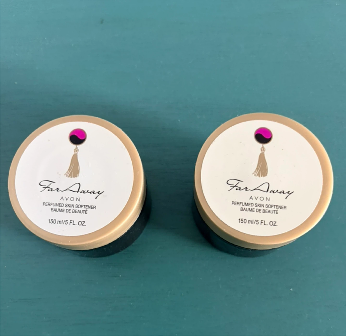Avon Far Away Perfumed Skin Softener. 5.00 each Jars