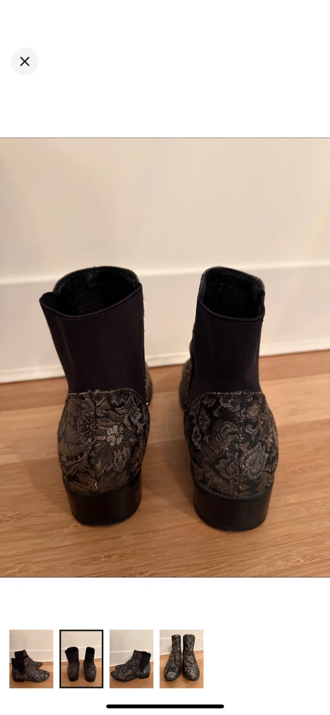 Aldo Floral Print Chelsea Ankle Boots size 8 - photo 2