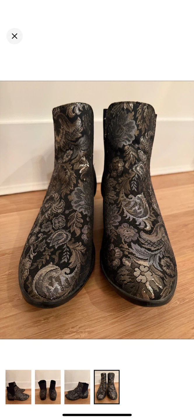 Aldo Floral Print Chelsea Ankle Boots size 8 - photo 4