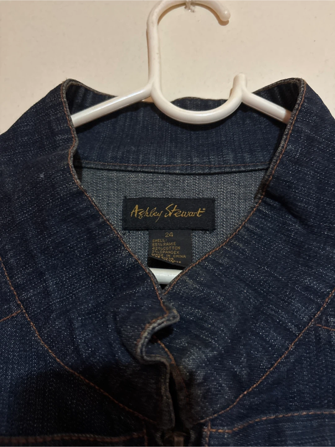 Ashley Stewart Denim Military Style Jacket - photo 2