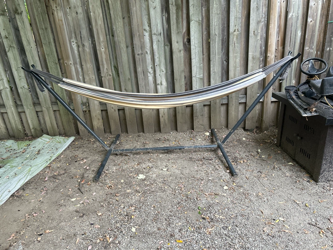 Double Hammock with Steel Stand