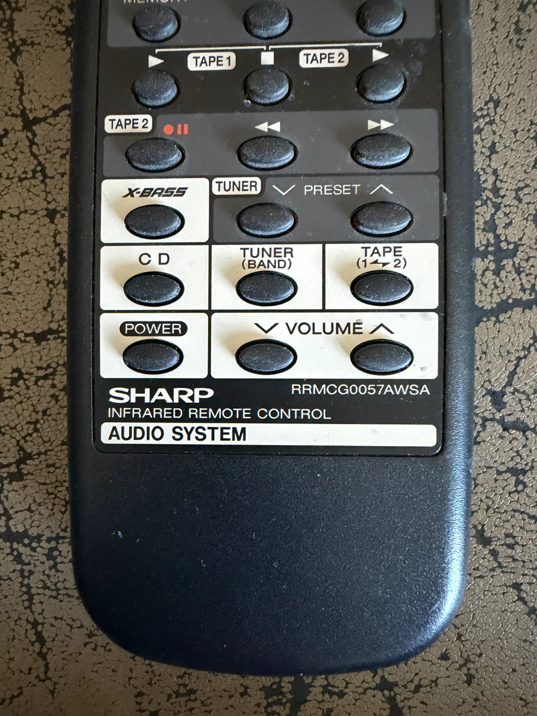 Sharp RRMCG0057AWSA Remote Control - photo 2