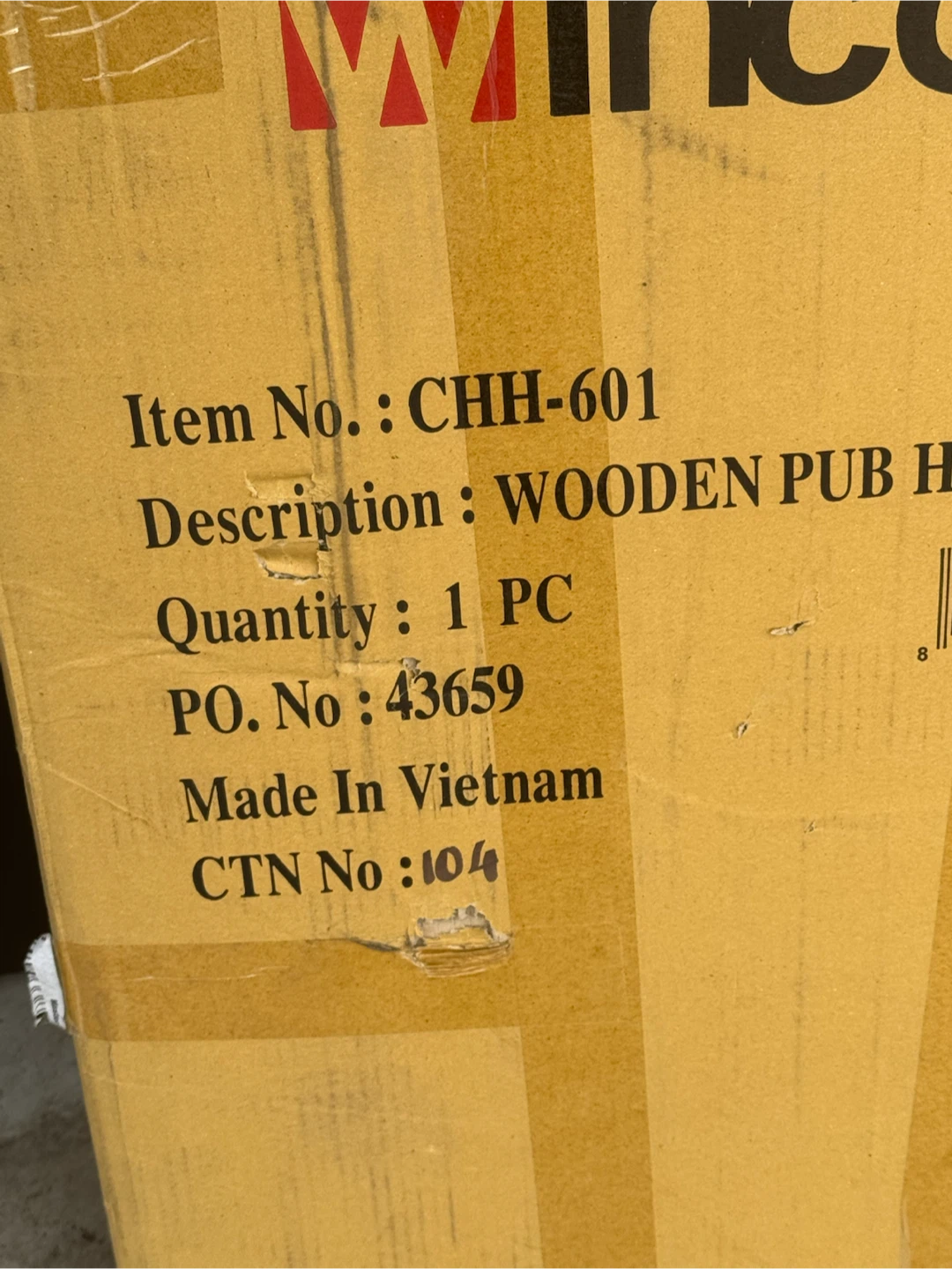 🏈 Brand New Winco Wooden Pub Height, High Chair - photo 2