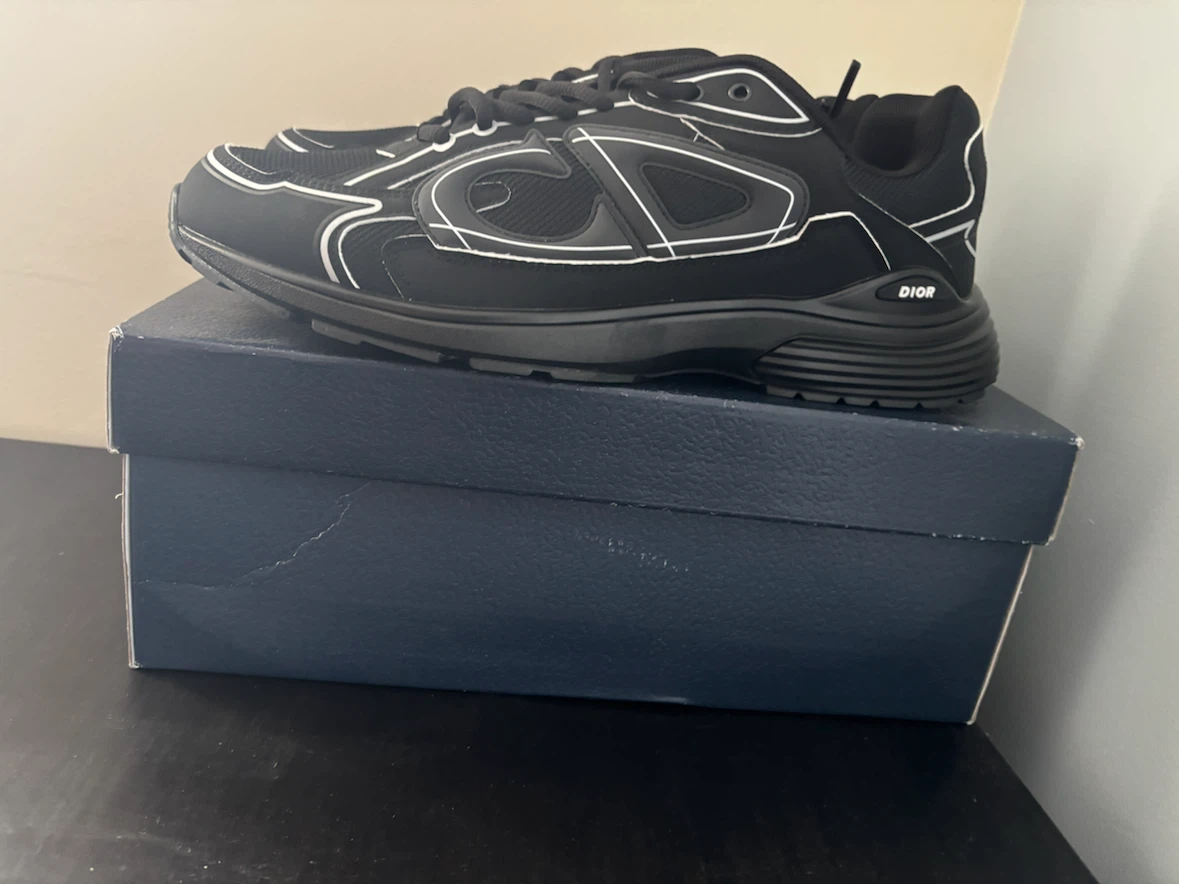 Dior B30 Black Sneakers - photo 2