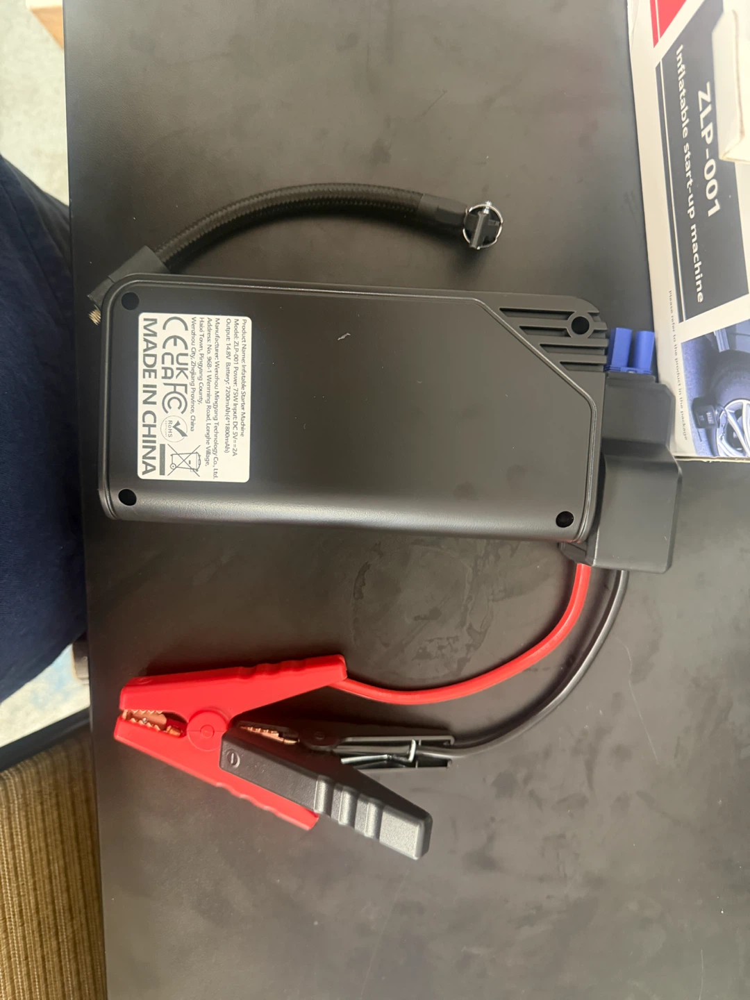 ZLP-001 Portable Car Jump Starter and Tire Inflator - photo 2