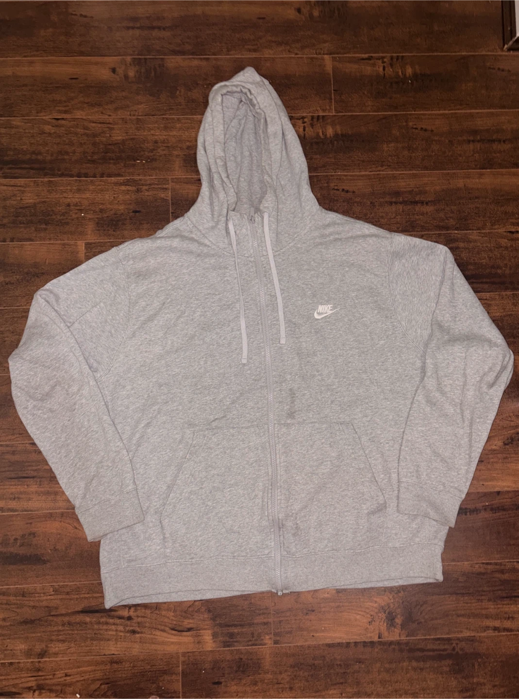 Nike Grey Full-Zip Hoodie