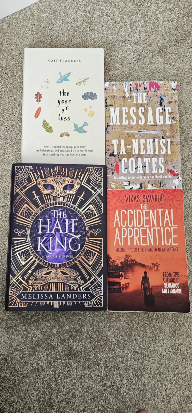 Set of 4 Assorted Fiction and Non-Fiction Books
