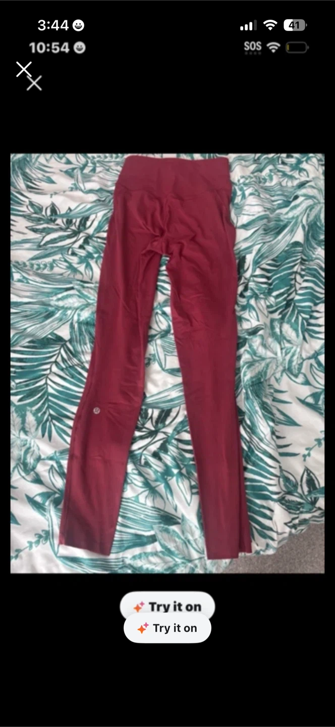 Lululemon Maroon Leggings